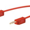 Przewód pomiarowy 28.0039-00722, 10A, 30 → 60V, kolor: Czerwony, dł. 7.5cm, Staubli