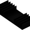 Extruded heatsink, (L x W x H) 37.5 x 94 x 14.5 mm, 4.75 to 2.8 K/W, black anodized, 10019576