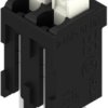 PCB terminal, 2 pole, pitch 3.81 mm, AWG 28-14, 10 A, spring-clamp connection, black, 1825790000