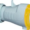 Złącze przemysłowe - zasilające 32A Wtyczka 110 V 2P + E Męski Legrand Żółty Montaż na kablu IP44