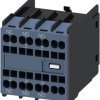 Styk pomocniczy Siemens 3 1NC + 2NO Zacisk klatkowy Zatrzask