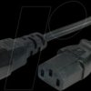 356.120 C13-C14 non-heating appliance cable, black, 1.0 m