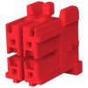 Plug housing, 4 pole, pitch 3.3 mm, straight, red, 3-1971905-2