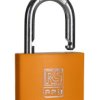 Kłódka średnica szekli: 6mm RS PRO z kluczem W budynkach, na zewnątrz aluminiowo-stalowa Żółty