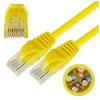 Patchcord UTP kat.6 kabel sieciowy LAN 2x RJ45 żółty 3m NEKU