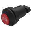 Outdoor switch, 1 pole, red, unlit , 3 A/240 V, 30 mm, IP67, 09-RS.1101.2900.M004