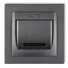 DECO Wyłącznik hotelowy grafitowy 11DSH-1 KARLIK
