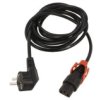 Schaffner-816480 Kabel Cee 7/7 (E/F) Wtyk Kątowy, Iec C13 Żeński 3M 10A