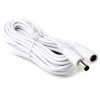 Przedłużacz przewód zasilania gniazdo DC-DC wtyk 5.5/2.1 mm 5m biały