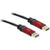 Delock 82746 USB 5 Gbps Cable Type-A Male to Type-A Male 3 m Metal Black / Red