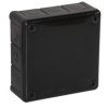 Puszka natynkowa VP-51 118x118x46 IP55 12-wlotowa dławiki gumowe czarna 051-05 VIPLAST