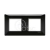 Ramka ozdobna Plana, 2+2M, Black, 14643.05