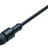 Sensor actuator cable, M12-cable plug, straight to open end, 4 pole, 2 m, PUR, black, 2 A, 77 3419 0000 50004-0200