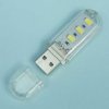 LAMPKA LED WC 3xLED USB 58x18x9