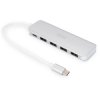 Digitus DA-70242-1 USB hub 4+1 ports USB 3.2 Gen 1 Aluminium Silver USB C