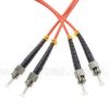 Patchcord światłowodowy wielomodowy ST/UPC-ST/UPC, 50/125, dupleks, włókno OM2 długość 1m