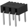 Socket header, 3 pole, pitch 2 mm, angled, black, 2314938-3