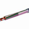 Kabel sterowniczy CY 4-żyłowy Ekranowany Polichlorek winylu PVC, 0,50 mm², 100m, 9 A, Ø 5.7mm, RS PRO