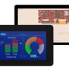 Kolorowy wyświetlacz LCD 7cal TFT 800 x 480pikseli I2C, SPI I/F Tak 4D Systems