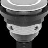 STLRWI_C005 Pushbutton - 1 S, silver, LED-Ring white