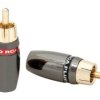 Wtyk CINCH (RCA) metalowy CH61 kpl=2szt; Blow