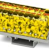 Distribution block, push-in connection, 0.2-6.0 mm², 19 pole, 32 A, 6 kV, yellow/black, 3273656