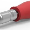 Round plug, Ø 3.96 mm, L 22.7 mm, insulated, straight, red, 0.5-1.5 mm², AWG 20-16, 165590-1