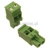 Listwa montaż. prosta 2-zacisk. żeńska r= 5,08