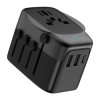 Adapter Podróżny, Ładowarka 2x USB + USB-C, Wtyczka UK USA EU Świat, TopPoint