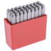 Zestaw wybijaków liter wysokość: 4mm 27-szt. Litery: A → Z RS PRO