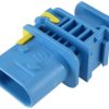 Plug, unequipped, 3 pole, straight, 1 row, blue, 4-1670730-1