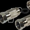 FF1WPL Twist-on F connector for Ø 6.6-mm aerial cables