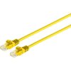 Patch cable, RJ45 plug, straight to RJ45 plug, straight, Cat 6A, U/UTP, PVC, 0.5 m, yellow, BYB-5-87F5009