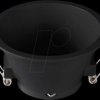 6637 Recessed ceiling ring, GU10, round, black