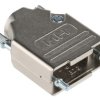 Osłona tylna D-Sub 9-pinowe, seria MHDTZK-RA Cynk Prosty MH Connectors Osłona tylna D-Sub E Odciążenie Naciągu