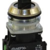 Przycisk obrotowy 0-1 powrotny 30mm czarny 1Z NEF30-TPbX W0-NEF30-TPB X S