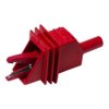 Fully Insulated Large Alligator Clip with 4mm Sheathed Banana Jack (Red)