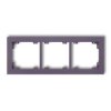 DECO Ramka potrójna DECO Pastel Matt wrzosowy 50DR-3