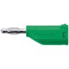Schützinger DI FK 15 S Ni/GN Spring-loaded Plug 4mm Green Pin 1pc