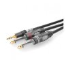 Sommer Cable HBA-3S62-0090 Audio Cable Black 0.90m 3.5mm to 2x 6.3mm Jack Plug