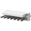 Pin header, 7 pole, pitch 3.96 mm, straight, natural, 640445-7