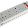 Przedłużacz 4 gniazda 230 V AC Typ G - brytyjski 2m 2494564