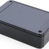 ABS enclosure, (L x W x H) 125 x 80 x 35 mm, black (RAL 9005), IP54, RL6215BK