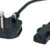 Przewód zasilający UK30 IEC C13 - POSAC-C13-10/UK30 czarny, 3m