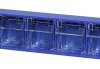 Allit 464450 Magazynek z otwieranymi pudłami VarioPlus ProFlip 9 (S x W x G) 600 x 77 x 65 mm niebieski, przeźroczysty 1