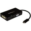 StarTech.com CDPVGDVHDBP USB-C Multiport Video Adapter - 3-in-1 - 4K 30Hz - Bla