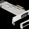 47028 removable frame PCIe for 1x M.2 NVMe SSD, lock
