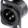 Złącze montażowe XLR, 3-Pin Hicon HI-X3DM-M