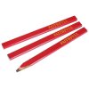 Faithfull FAICPR Carpenter's Pencils - Red / Medium (Pack 3)