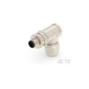 TE Connectivity T4113012041-000 M12 Circ Conn Male 4P Gold Right-Angled Shrouded
